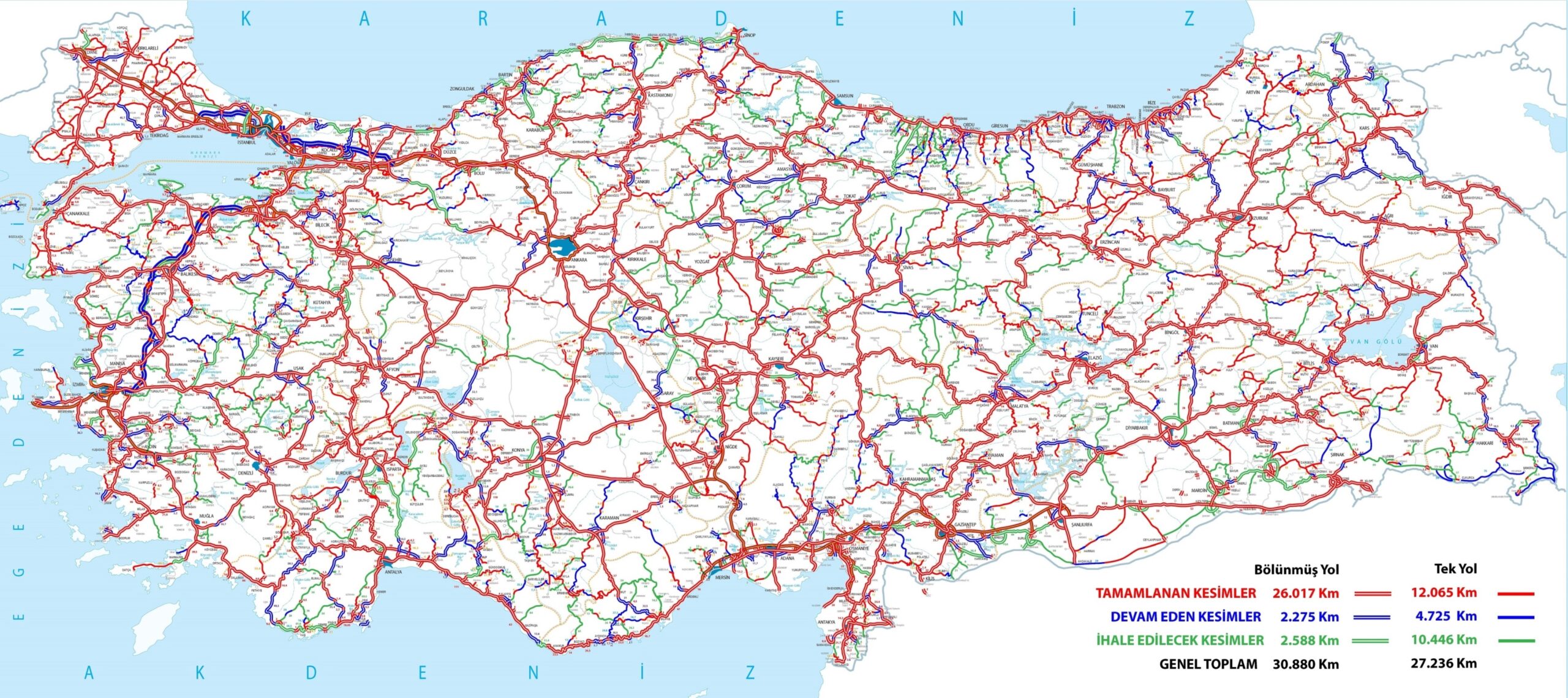 Bölünmüş yollar trafikte geçen süreyi yüzde 50 oranında kısalttı