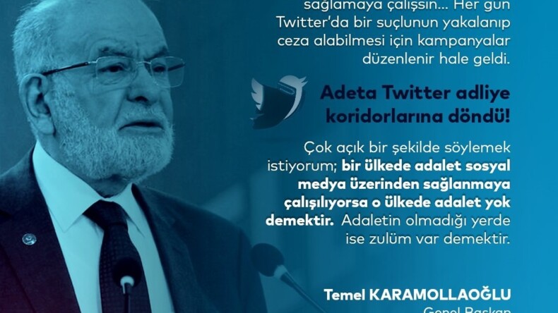 ‘Adalet sosyal medya üzerinden sağlanmaya çalışılıyorsa…?’