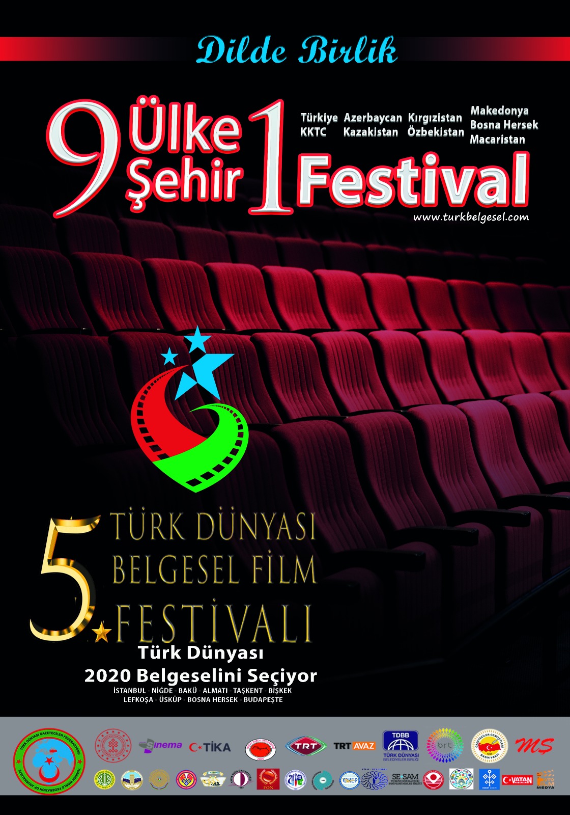 Türk Dünyası Gazeteciler Federasyonu Belgesel Film Festivali Gala törenleri yapılıyor