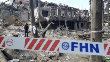 Küresel Gazeteciler Konseyi, Ermenistan’ ın sivillere roketler fırlattığı Gence’deydi