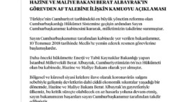 Berat Albayrak’ın Görevden Af talebi kabul edildi