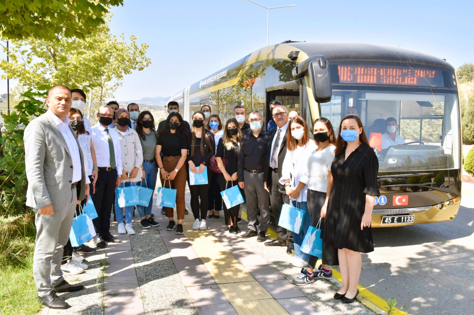 Elektrikli Otobüsler MCBÜ Kampüsü İstikametinde Hizmete Başladı