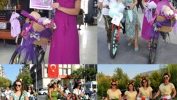 Manisa’da ‘Süslü Kadınlar Bisiklet Turu’ yapıldı