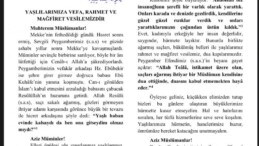 29 Ekim Cuma Hutbesi’nde Atatürk’ün adı yer almadı