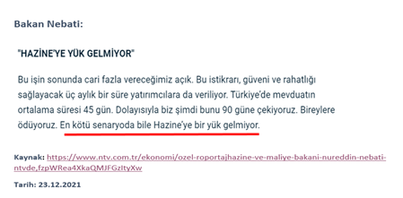 Öztrak: ‘Hazine’ye ilk aşamada binen doğrudan yük 10,4 milyar TL.’