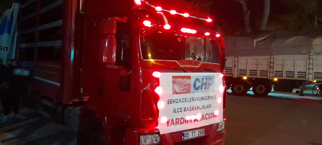 CHP Manisa’dan, Malatya ve Hatay’a Yardımeli