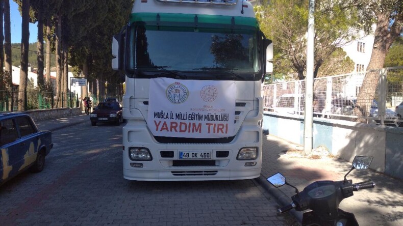 MUĞLA MİLLİ EĞİTİM’DEN YARDIM SEFERBERLİĞİ