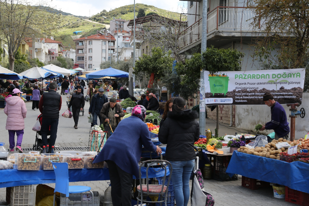 ‘Pazardan Doğaya’ Projesiyle yeşil atıklar gübreye dönüştürülüyor