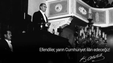CUMHURİYET’İN TAPU SENEDİ ATATÜRK’ TÜR
