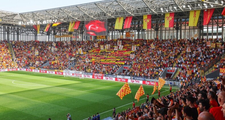 Göztepe taraftarı kombineleri tüketti