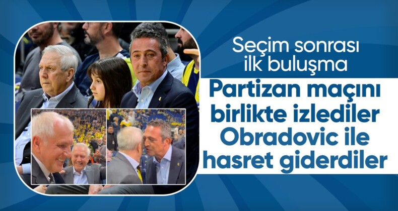 Ali Koç ile Aziz Yıldırım, Fenerbahçe-Partizan maçını beraber izledi