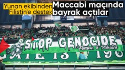 Panathinaikos taraftarlarından Filistin’e destek