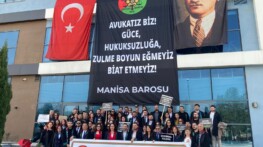Manisa’daki Savunmadan İstanbul Barosu yürüyüşü…