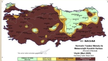 Yağışlar, normale göre yüzde 53 Azaldı!