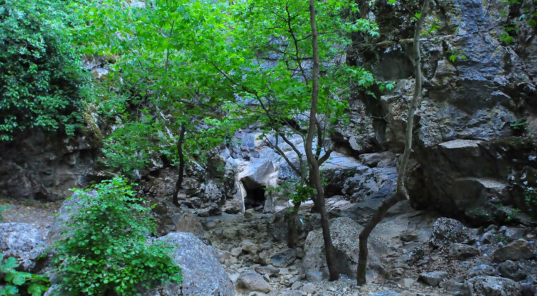 Manisa’da ‘saklı kanyon’ kurudu