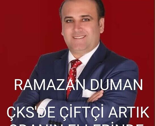 ÇKS’DE  ÇİFTÇİ ARTIK ODANIN ELLERİNDE