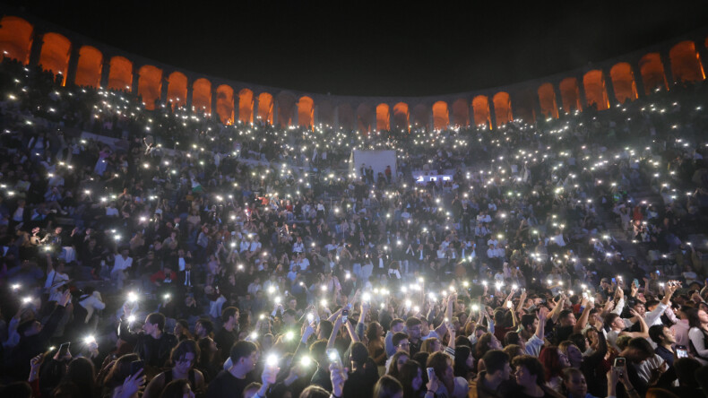 Genç oyuncular Aspendos Antik Tiyatrosu’nda sahne aldı