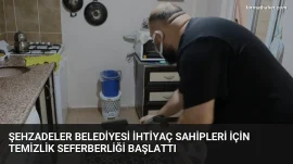 Şehzadeler Belediyesi ihtiyaç sahipleri için temizlik seferberliği başlattı